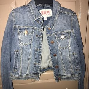 SOLD! Cropped jean jacket